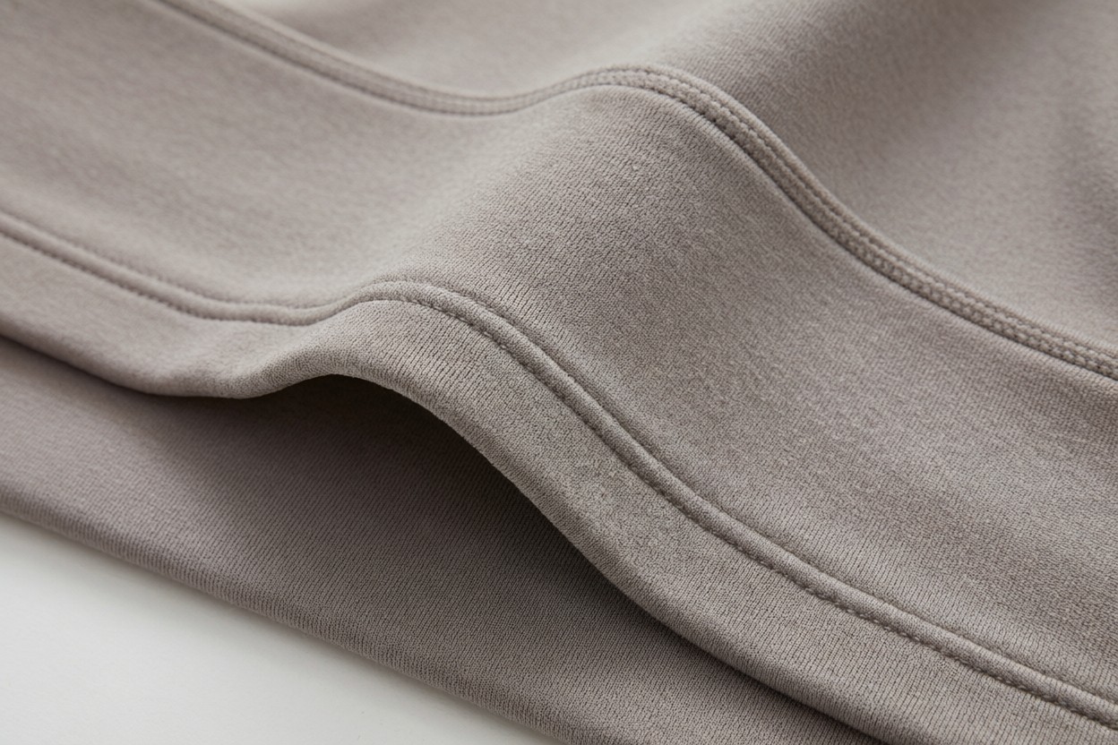 Hem and neckline finish detail