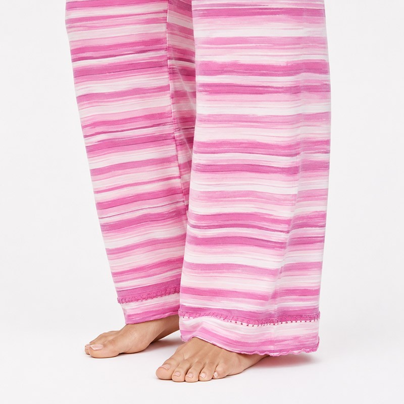 Custom Pink Women's Sweatpants Joggers Set full body view