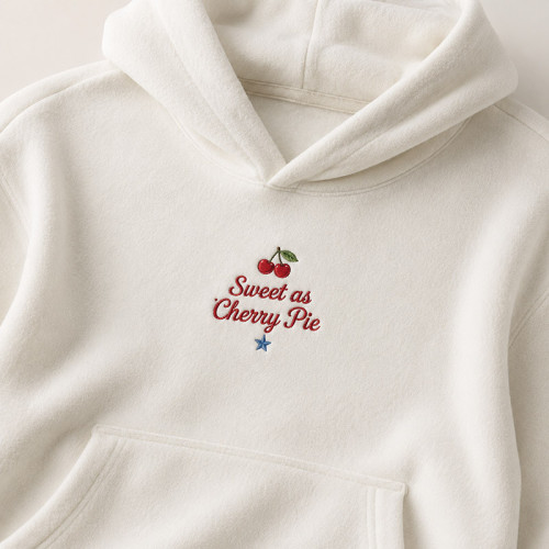 Custom Oversized Cherry Pie Graphic Hoodie & Shorts Lounge Set - OEM Loungewear Manufacturer