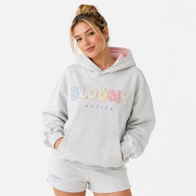 Custom Floral Hoodie Set — Loose Fit Hoodie and Shorts for Women