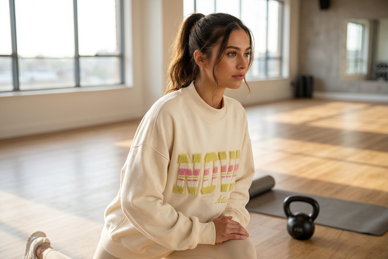 Gym training scene