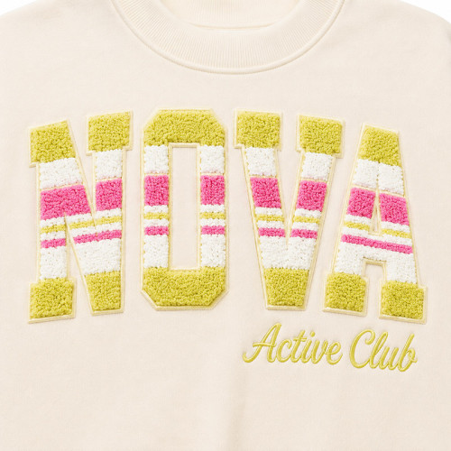 Custom Chenille Letter Hoodie | OEM Half-Neck Pullover Sweatshirt Manufacturer