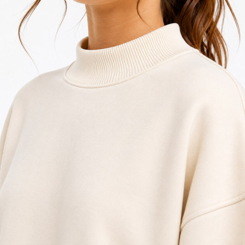 Custom Chenille Letter Hoodie | OEM Half-Neck Pullover Sweatshirt Manufacturer
