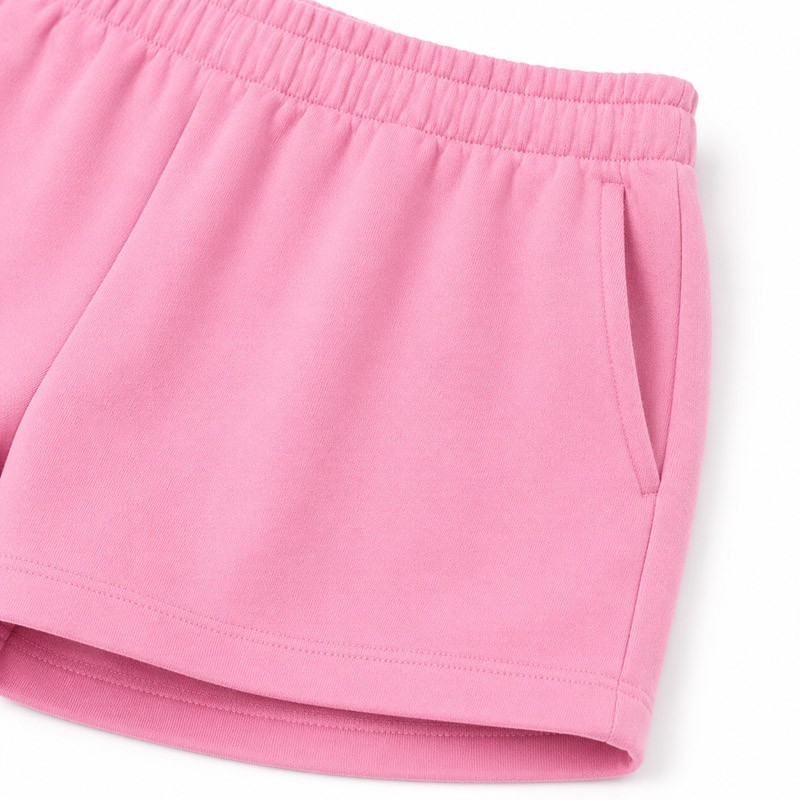 Custom women's tracksuits shorts elastic waistband pocket detail