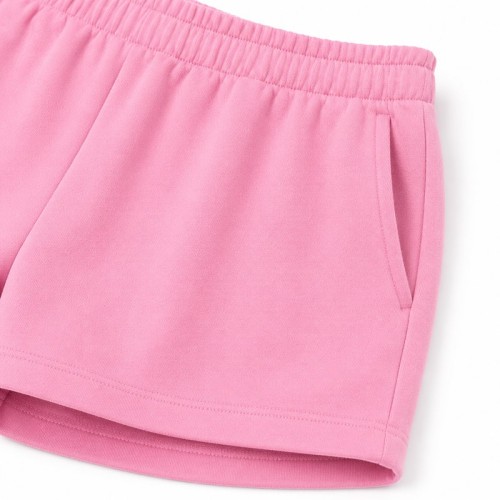 Custom Women's Tracksuits — Short Stand-Collar Zip-Up Sweatshirt and Pink Solid Casual Sports Shorts 2-Piece Set