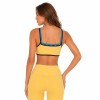 Custom Color-Block Sports Bra - Thin-Strap High-Elastic Yoga Bra