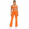 Custom Yoga Set with Flare Leggings - Sports Bra & Contrast Trim 2-Piece Outfit
