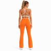 Custom Yoga Set with Flare Leggings - Sports Bra & Contrast Trim 2-Piece Outfit