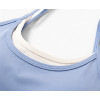 Custom Layered Yoga Bra - Contrast Trim Spaghetti Strap Sports Bra