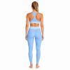 Custom Polka Dot Halter Yoga Set - Sports Bra & High Waist Leggings 2-Piece