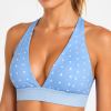 Custom Polka Dot Halter Yoga Set - Sports Bra & High Waist Leggings 2-Piece