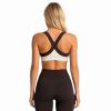 Custom Polka Dot Sports Bra - Contrast Wide Strap Workout Bra