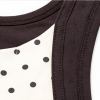 Custom Polka Dot Sports Bra - Contrast Wide Strap Workout Bra