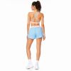 Custom Contrast Halter Yoga Set - Sports Bra & Drawstring Pocket Shorts 2-Piece