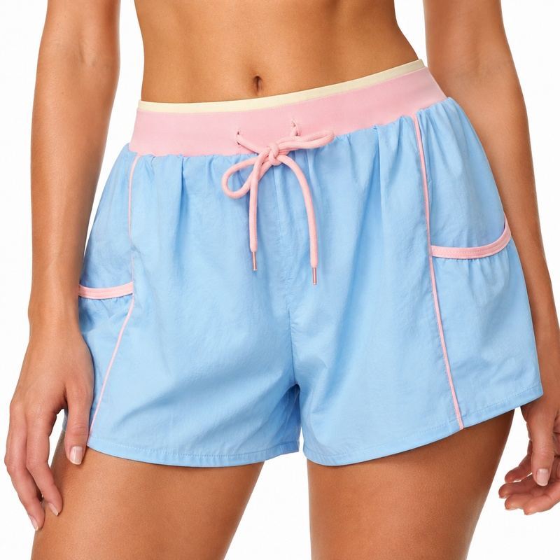 Shorts Drawstring and Side Pocket Detail