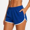 Custom Contrast Trim Yoga Set - Double-Strap Sports Bra & Retro Workout Shorts 2-Piece
