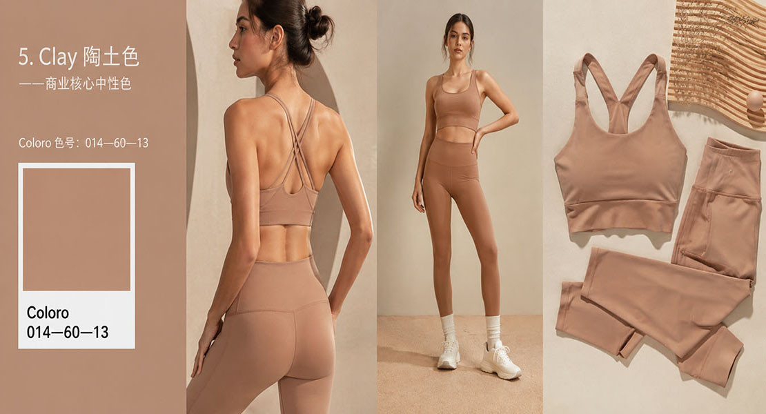 Clay Coloro 014-60-13 S/S 2027 yoga wear neutral activewear and Pilates collection