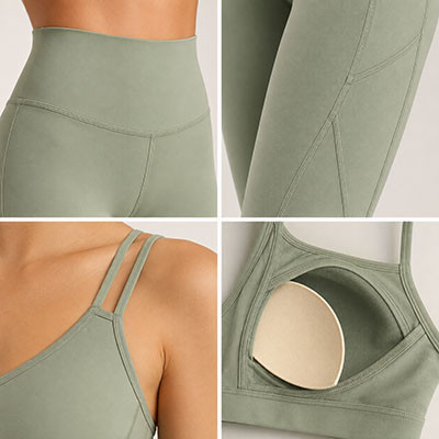 Yoga wear fit and construction details