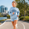 Custom Womens Sweatshirt with Logo | Mock Neck Activewear Top