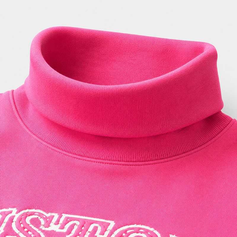 Detalle del cuello de pico ribeteado