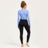 Custom Polka Dot Yoga Top - Wrap Tie-Waist Cropped Long Sleeve