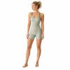 Custom Sage Green Polka Dot Yoga Jumpsuit - Y-Back One-Piece Workout Bodysuit