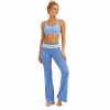 Pantalones de yoga personalizados con forma de abertura - Pantalones de cintura alta con costura a rayas
