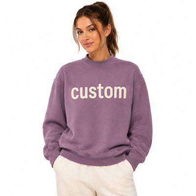 Custom Women Oversized Mock Neck Sweatshirt