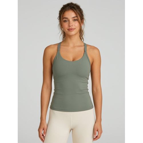 Camiseta de Entrenamiento con Tirantes Ajustables Personalizado para Mujer | Camisola de Deporte Longline con Cuello en Pico Personalizado
