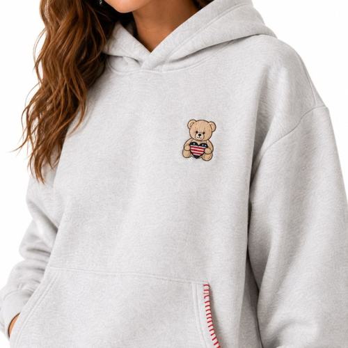 Shorts et sweat personnalisé vintage brodé - Ensemble sportswear femme loose casual 2 pièces