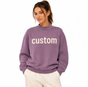 Sudadera para Mujer Oversized con Cuello Mock Personalizado
