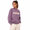 Sudadera para Mujer Oversized con Cuello Mock Personalizado