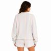 Conjunto de pantalón y chaqueta personalizado para mujeres - Conjunto de pantalón y chaqueta con bordado en rayas pastel