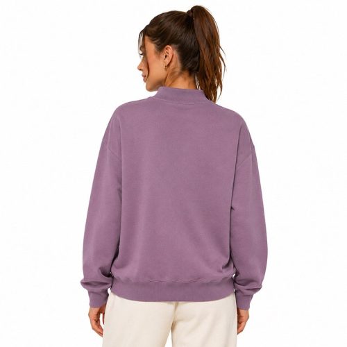 Sudadera para Mujer Oversized con Cuello Mock Personalizado