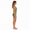 Custom U-Neck Floral Yoga Jumpsuit - Sleeveless One-Piece Active Workout Bodysuit