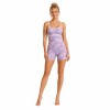 Custom Lavender Floral Yoga Jumpsuit | Cami Straps for Pilates
