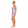 Custom Lavender Floral Yoga Jumpsuit | Cami Straps for Pilates
