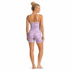 Custom Lavender Floral Yoga Jumpsuit | Cami Straps for Pilates
