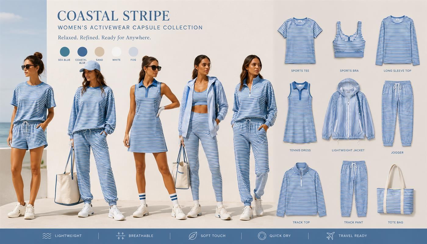 Women's activewear collection development