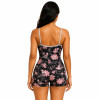 Private Label Yoga Jumpsuit – Floral Cami Romper | Resort & Studio