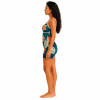 Custom Yoga Jumpsuit – Tropical Floral Print | Resort & Studio Wear