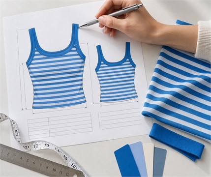 Referencia de diseño de ropa deportiva azul para el desarrollo de productos OEM
