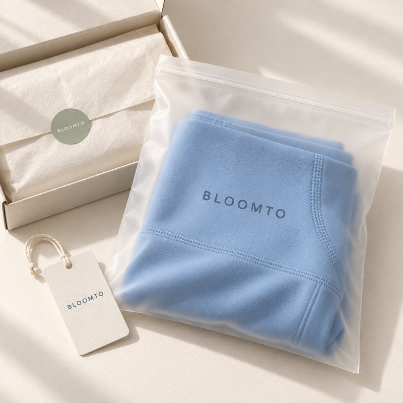Custom hang tags and branded packaging for private label activewear