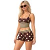 Yoga Set Supplier – Polka Dots & Stripes | Scoop Neck | Women's Yoga