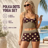 Yoga Set Supplier – Polka Dots & Stripes | Scoop Neck | Women's Yoga
