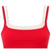 Custom Polka Dot Trim Yoga Set – Double Straps & High Waist Shorts