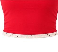 Custom Polka Dot Trim Yoga Set – Double Straps & High Waist Shorts