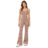 Custom Flared Yoga Set – Striped Cami Top & Full-Length Pants
