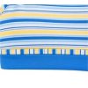 Custom Square Neck Yoga Set – Blue Stripe Top & Biker Shorts