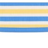 Custom Tank Yoga Set – Blue & Yellow Stripes with Tie-Front Shorts